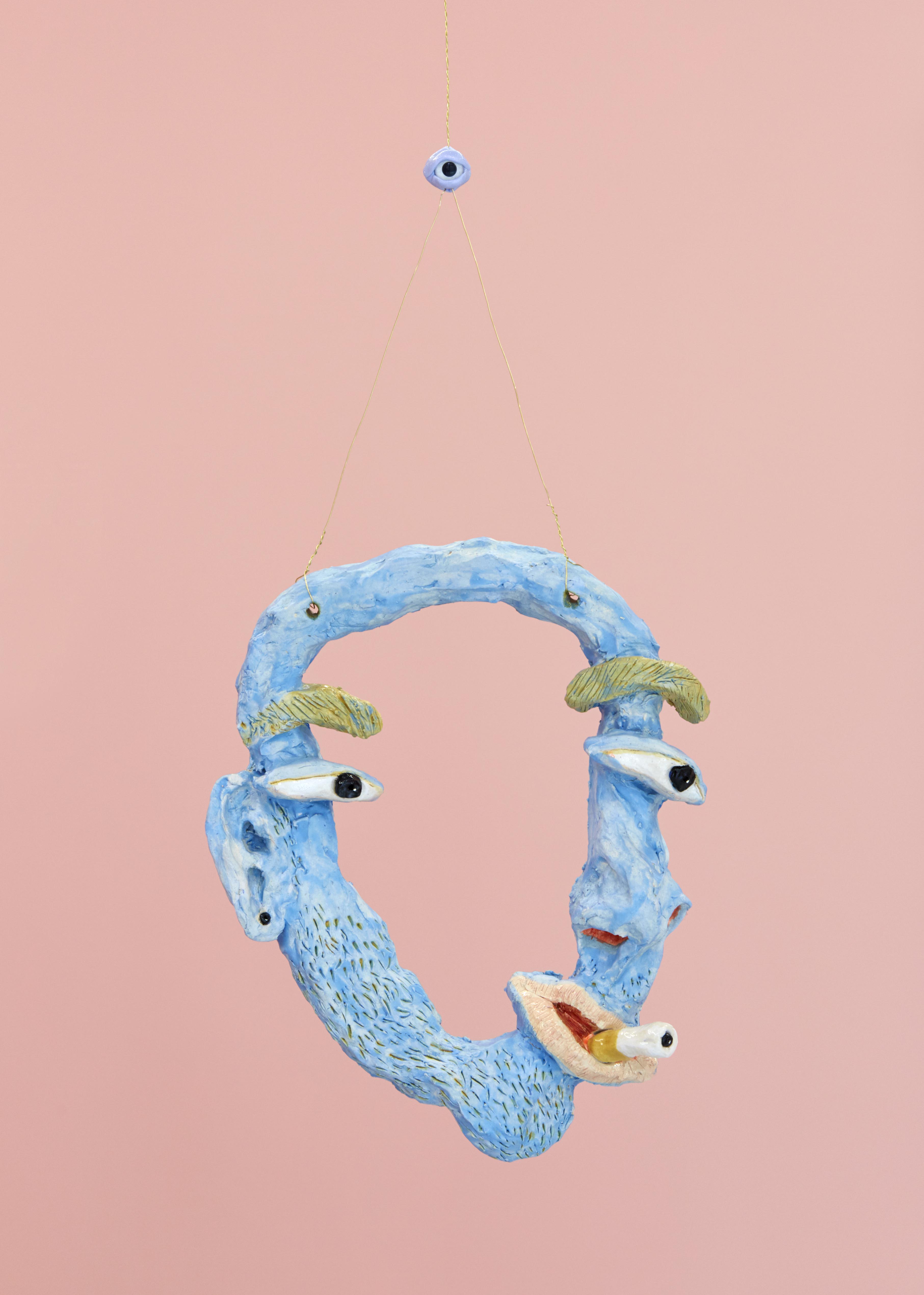 4e Marlene Steyn, Wandering eye, I wonder, Glazed Ceramic, 32 x 27 x 7 cm, 2019